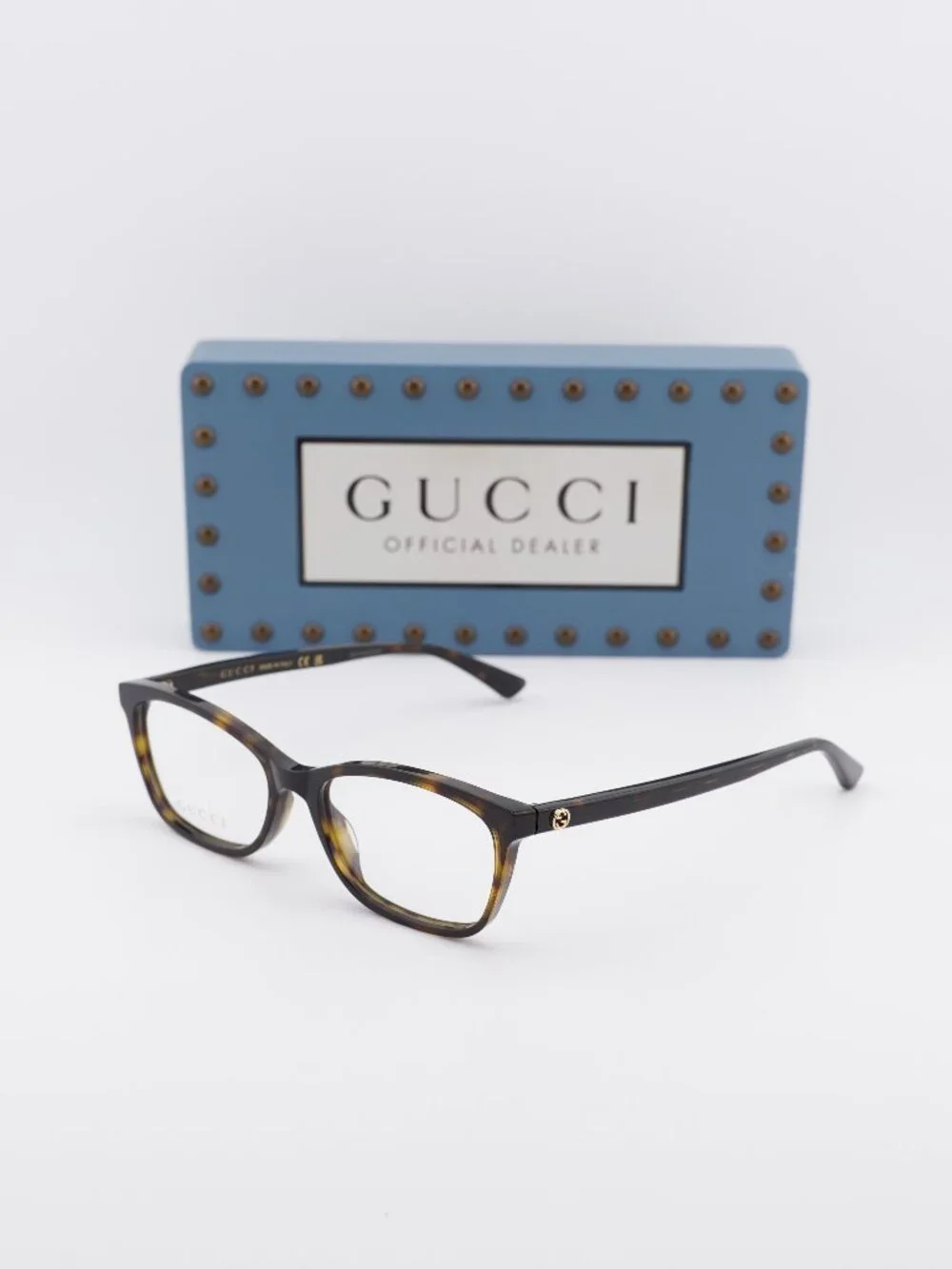 Gucci GG0613O 002 Rectangle Eyeglasses 52mm - Havana